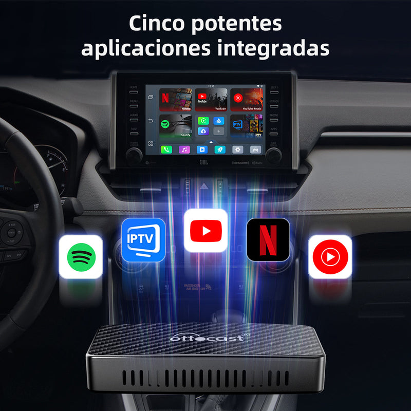 Play2Video Pro adaptador CarPlay/ Android Auto inalámbrico  con vídeo